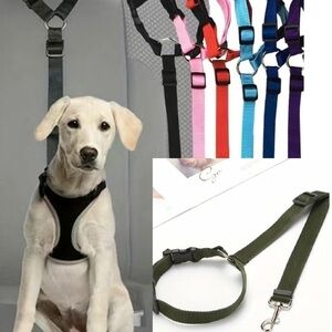 New Dog Safety Strap For Car / Truck / Auto Army Green